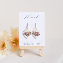 Load image into Gallery viewer, Diamond floral earrings
